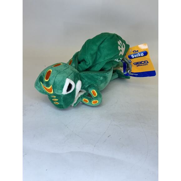 RARE 2007 Gecko Turtle Bag Cocoon Plush Green Advertising Stuffed Animal - Picture 3 of 12